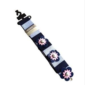 Simplicity Purse  Cell Phone Strap Stripes Color Block Flower Clips Crafts Arts